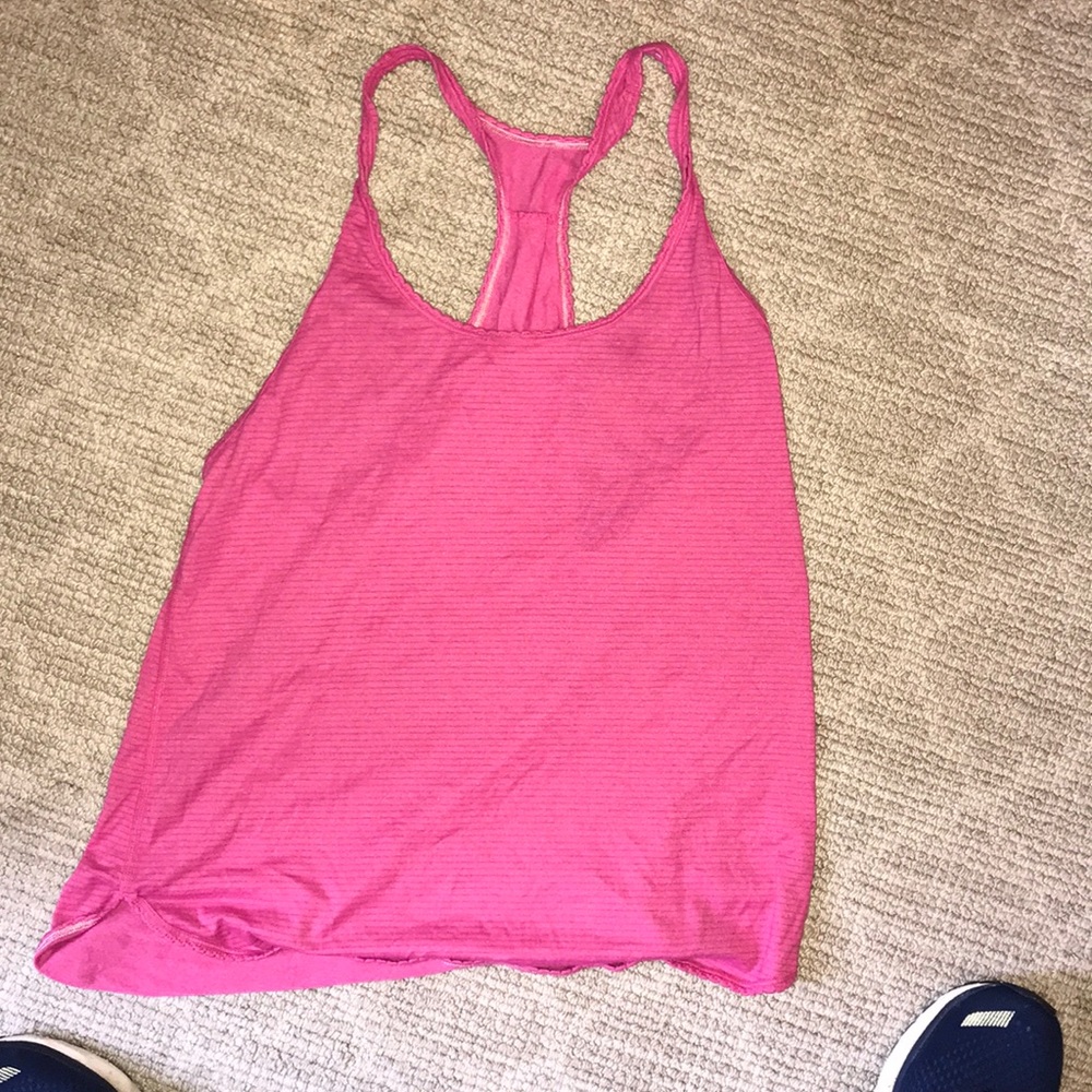 Pink lululemon tank top